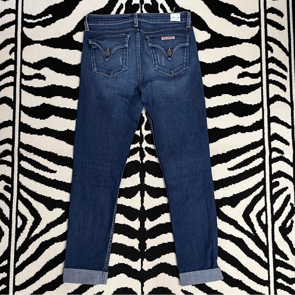 HUDSON Bacara Crop Straight Cuffed Denim Jeans Med Wash Size 28 - Picture 3 of 9